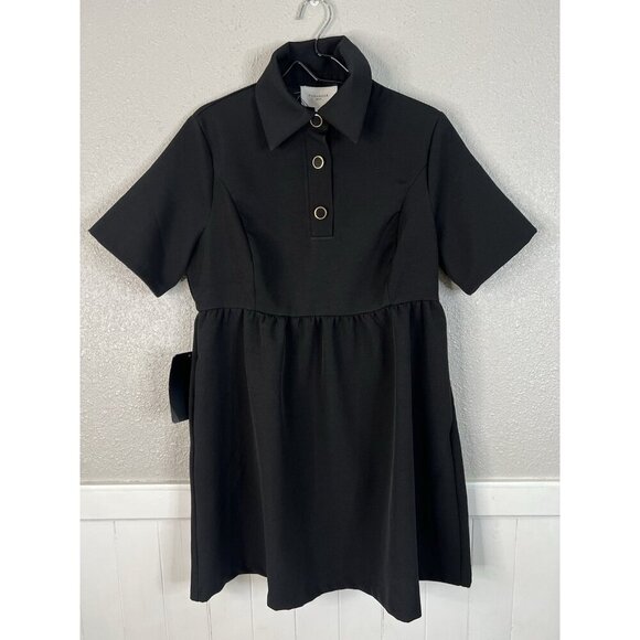Pomander Place Tuckernuck Dress XL Black Arnelle Dress Classic Black Preppy NEW - Picture 3 of 16